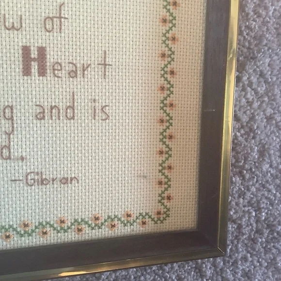 Inspirational Friendship Embroidered Saying Gibran - Picture 3 of 6